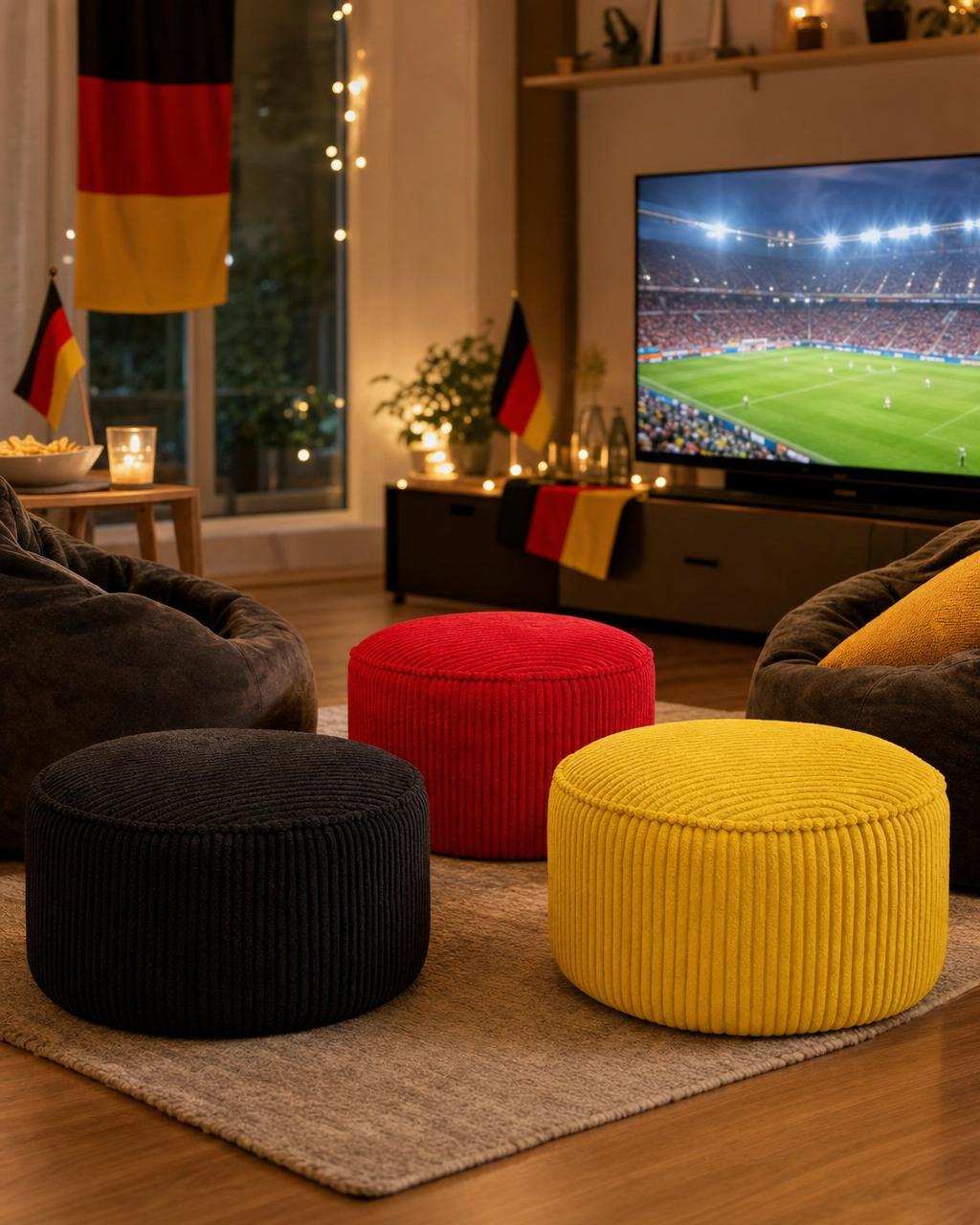 Deutschland Set - Pouf Cord