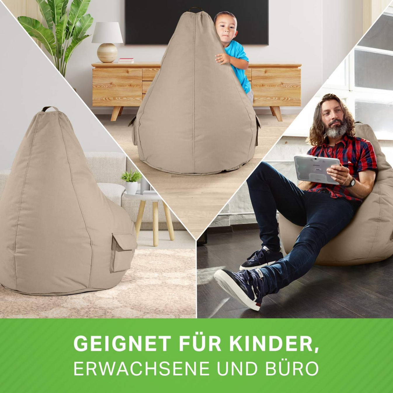 Sitzsack Mit Ruckenlehne