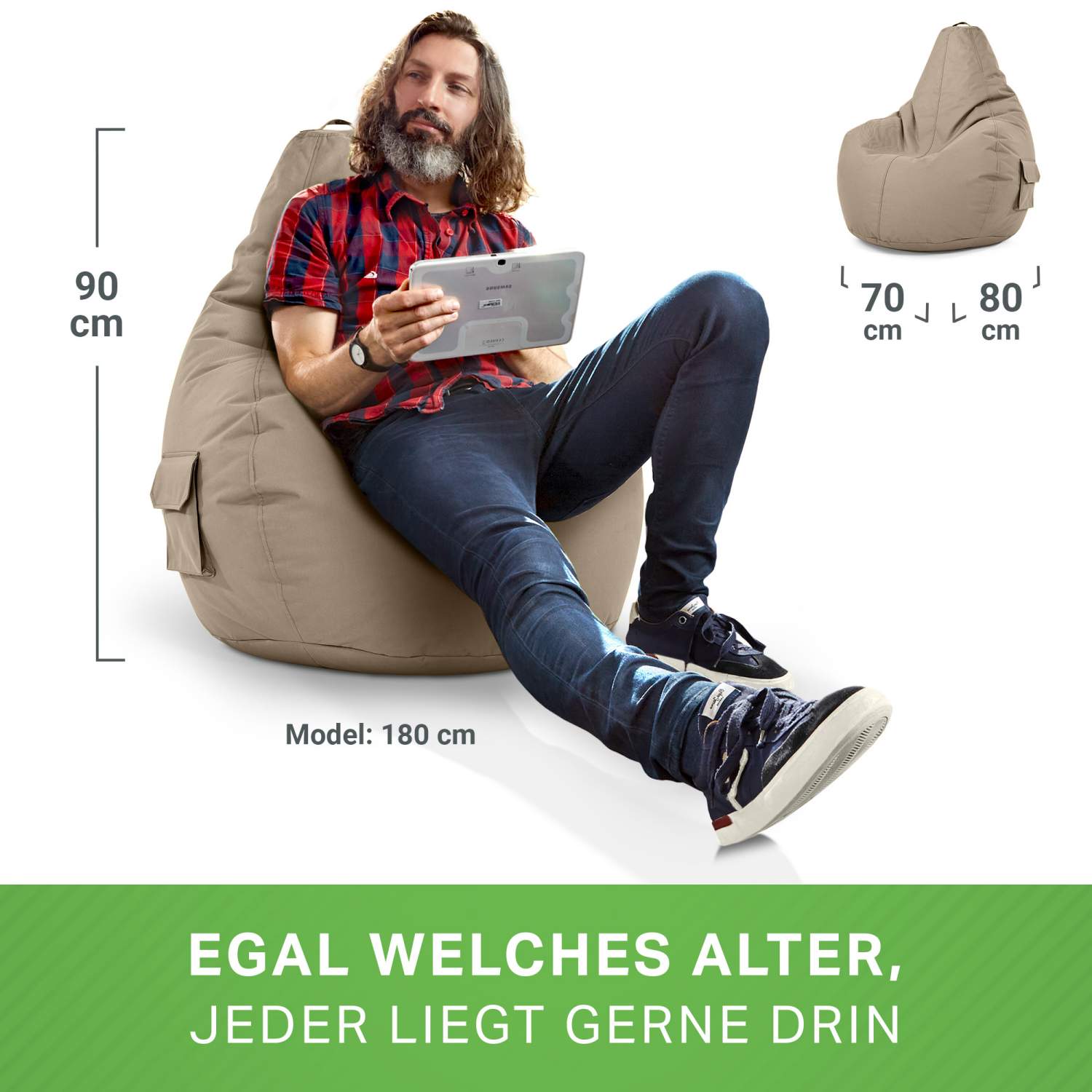 Sitzsack Mit Ruckenlehne